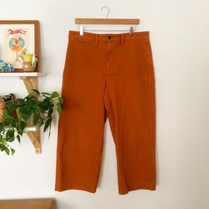 Madewell Curvy Slim Emmett Wide-Leg Crop Pants